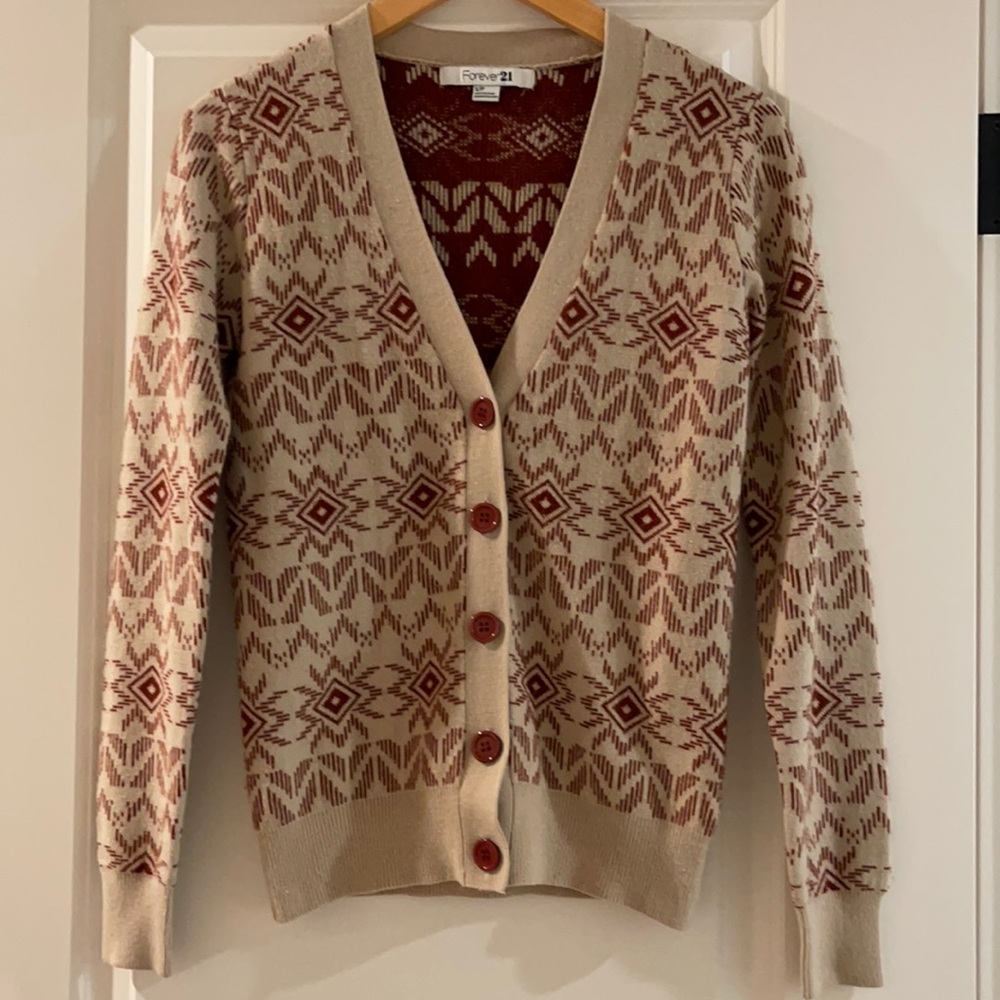 Forever 21 southwestern print cardigan